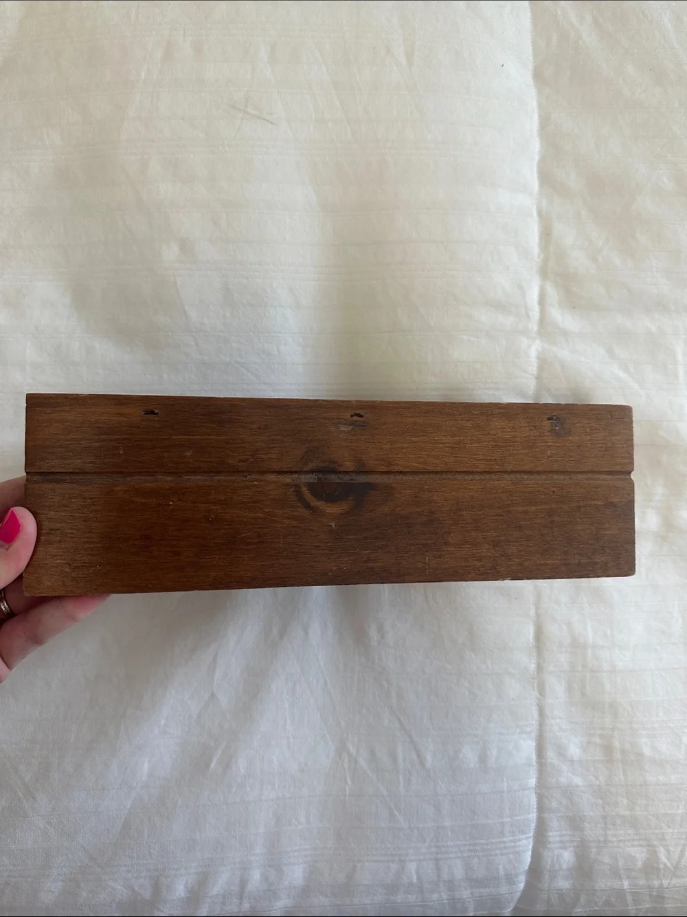 Cottage-core Style Heart Cutout Wooden Wall Shelf - Brown